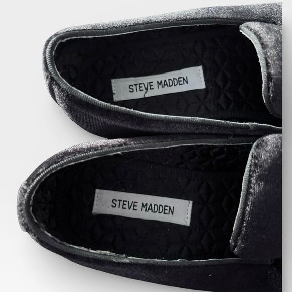 Steve Madden Laight Velvet Loafers Black Size 9 Classic Luxurious Elegent main image 9